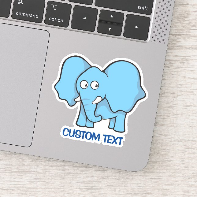 Blue Elephant Cartoon (Detail)