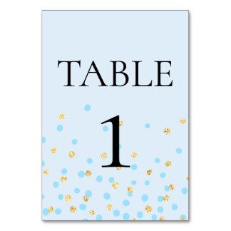 Blue Elephant Table Number Placement
