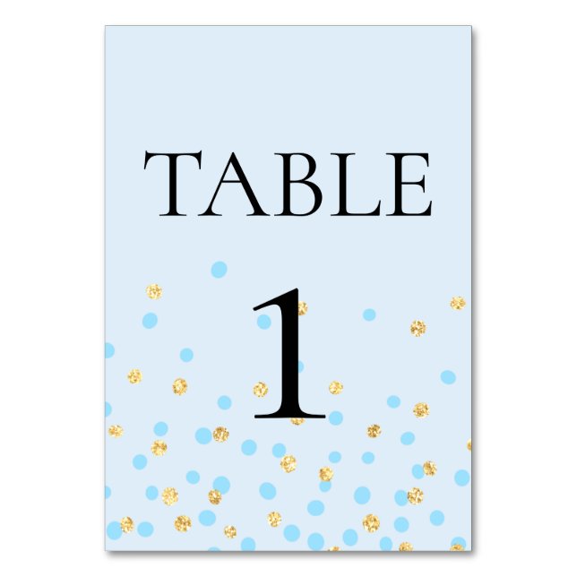 Blue Elephant Table Number Placement (Back)