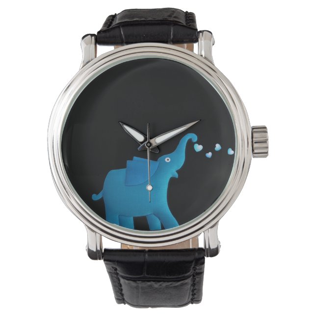blue elephant watch (Front)
