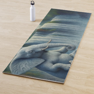 Blue Elephant Yoga Mat