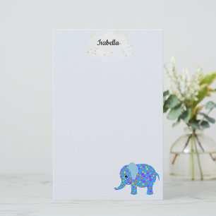 Blue Elephants Stationery