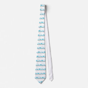 Blue Elephants Walking Tie