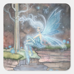 Blue Ember Fairy Stickers