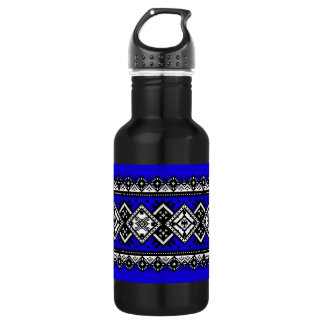 Blue Embroidery 532 Ml Water Bottle