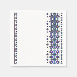 Blue Embroidery Napkin