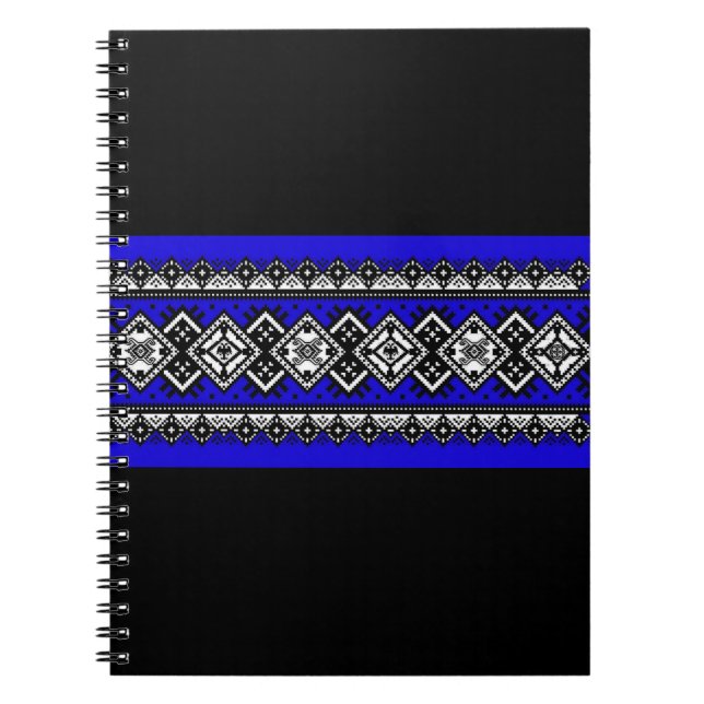 Blue Embroidery Notebook (Front)