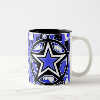 Blue Emo Star Coffee Mug