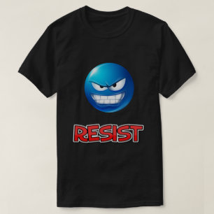 blue emoji, resist T-Shirt