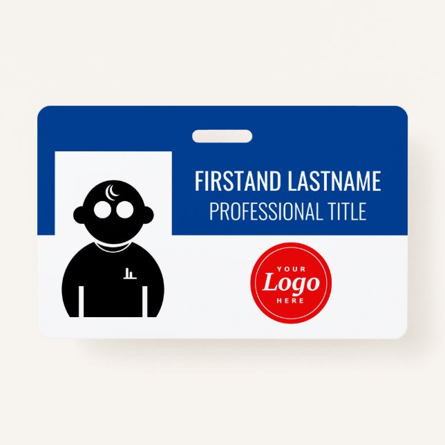 Blue Employee ID Badge (Front)