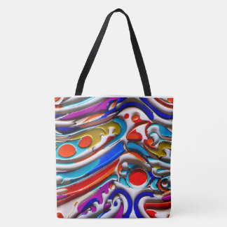 Blue Enamel Tote Bag