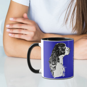 Blue English Springer Spaniel Mug
