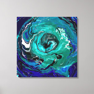 Blue Eternity   Abstract Art Canvas Print