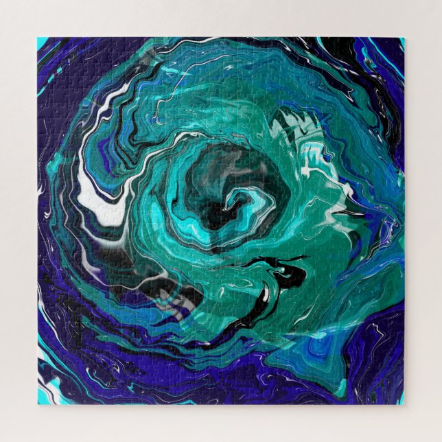 Blue Eternity | Abstract Art Jigsaw Puzzle (Vertical)