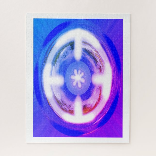 Blue eternity art jigsaw puzzle (Vertical)