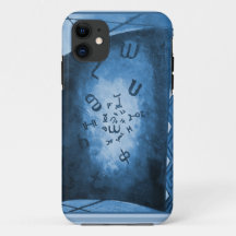 Blue Ethiopian Letters Art