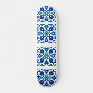 Blue ethnic Turkish design Souvenir Skateboard