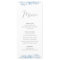 Blue Eucalyptus Wedding Reception Menu
