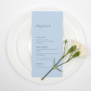 Blue Eucalyptus Wedding Reception Menu