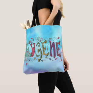 Blue Eugene Tote Bag
