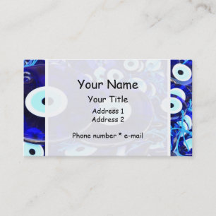 Blue Evil Eye amulets Business Card