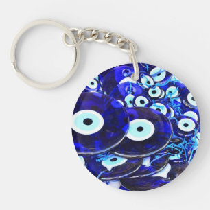 Blue Evil Eye amulets Key Ring