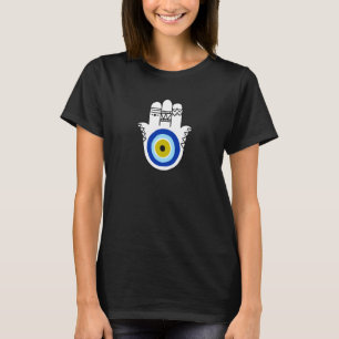 Blue Evil Eye Ancient Hamsa Symbol T-Shirt