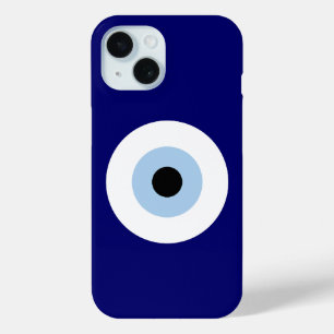 Blue Evil Eye Good luck & Protection Symbol iPhone 15 Case
