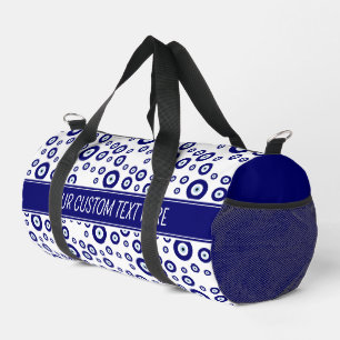 Blue Evil Eye Good luck & Protection Symbol Duffle Bag