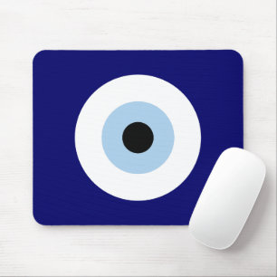 Blue Evil Eye Good luck & Protection Symbol Mouse Mat