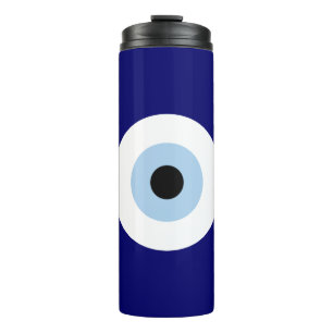 Blue Evil Eye Good luck & Protection Symbol Thermal Tumbler