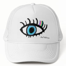 Blue Evil Eye Hat
