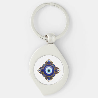 Blue Evil Eye Key Ring