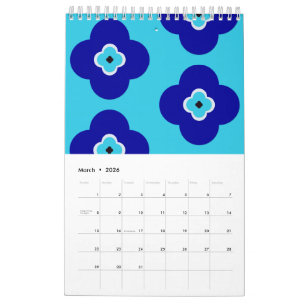 Blue Evil Eye Protective Talisman and Nazar Art Calendar
