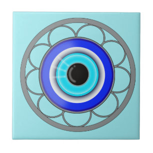 Blue Evil Eye Repels Negative Energy - Tile