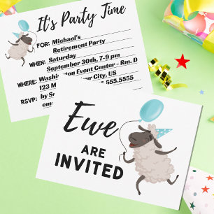 Blue Ewe Are Invited All Occasion You are Invited  Invitation