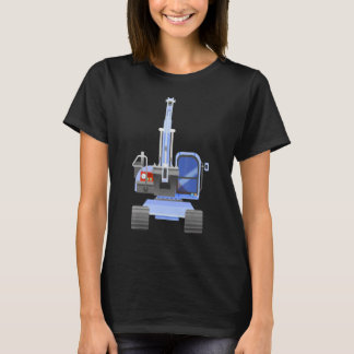 Blue excavator from the front T-Shirt