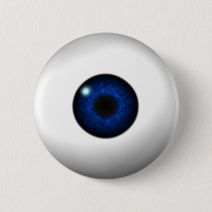 blue eye 6 cm round badge