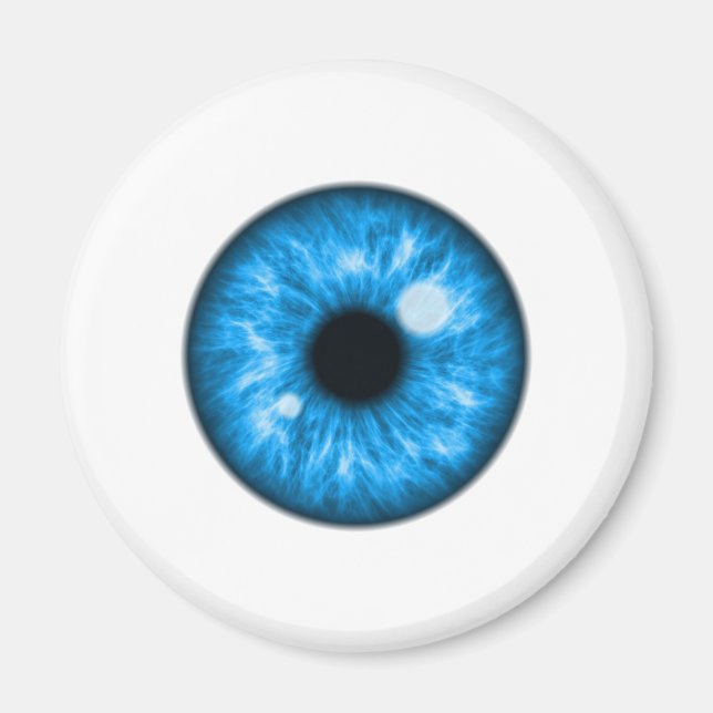 Blue Eye Ball Funny Magnet (Front)