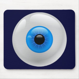 BLUE EYE BALL MOUSE MAT