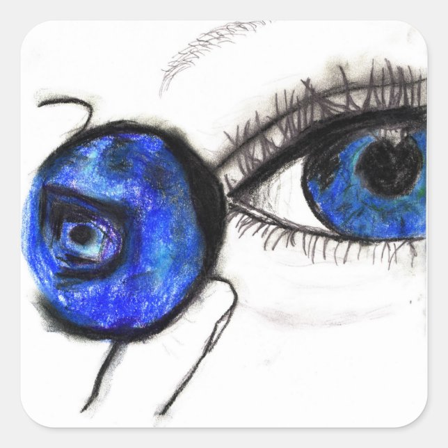 Blue Eye, Blueberry Sticker (Front)