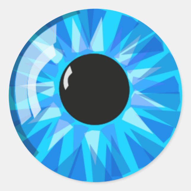 Blue Eye Classic Round Sticker (Front)