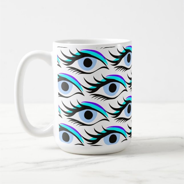 Blue eye coffee mug (Left)