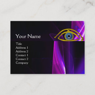 BLUE EYE Doctor,Ophthalmic,Oculist Symbol,Purple Business Card