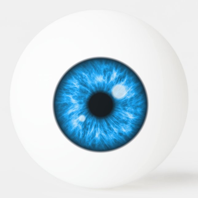 Blue Eye Funny Ping Pong Ball (Front)