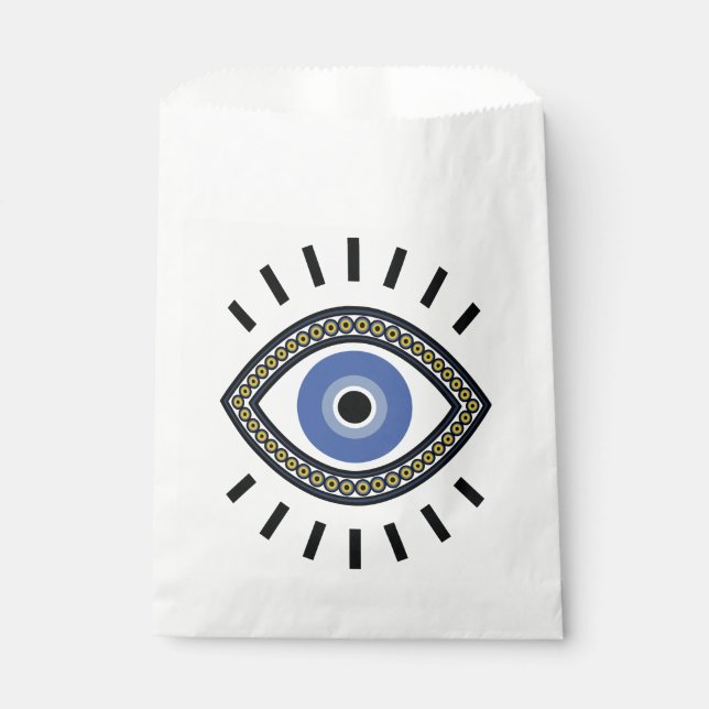 Blue eye good luck protection evil eye favour bags (Front)