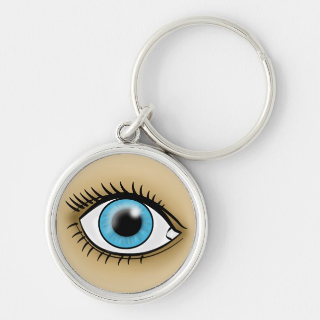 Blue Eye icon Key Ring (Front)