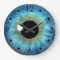 Blue Eye Iris Eyeball Custom Large Round Clock