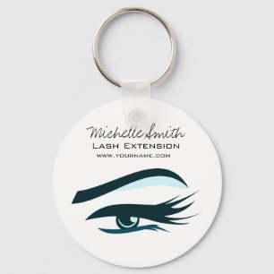 Blue Eye long eyelashes Lash extension  icon Key Ring