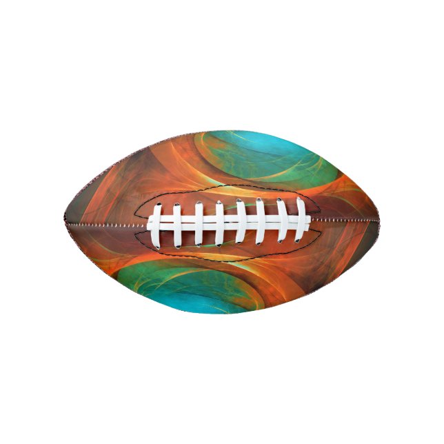 Blue Eye Modern Abstract Fine Art Cool Pattern #16 American Football (Front)